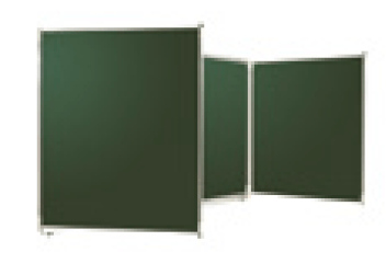 [Pas de famille] - [Pas de sous famille] - TRIPTYQUE tableau en émail H.120xL.200cm (largeur totale volets ouverts : L.400cm), surfaces effaçables à sec et magnétiques, - PRIX HORS INSTALLATION