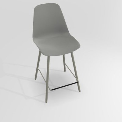 CHAISES ET TABOURETS - Pour tables hauteur 90 cm - PETALE Chaise haute L.46xP.51.5xH.101.5cm-hauteur assise 65.5cm