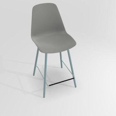 CHAISES ET TABOURETS - Pour tables hauteur 90 cm - PETALE Chaise haute L.46xP.51.5xH.101.5cm-hauteur assise 65.5cm