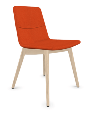 FAUTEUILS/POUFS - 4 pieds bois - MELODY chaise 4 pieds bois frêne naturel