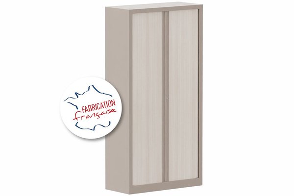 [Pas de famille] - [Pas de sous famille] - Armoire à rideaux H198xL100cm 4 tablettes