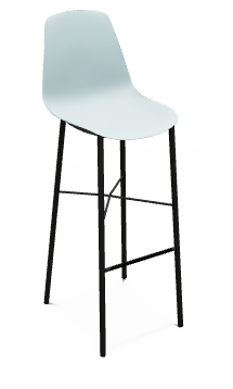 CHAISES ET TABOURETS - Pour tables hauteurs 105 ou 110 cm - DIXIE Chaise haute L.44xP.52xH.117cm-hauteur assise 80cm.