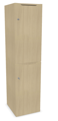 CASIERS - 2 cases - Meuble à cases H.182xL.45xP.50cm - 2 cases H86cm. portes avec découpe en partie haute. serrure à clé