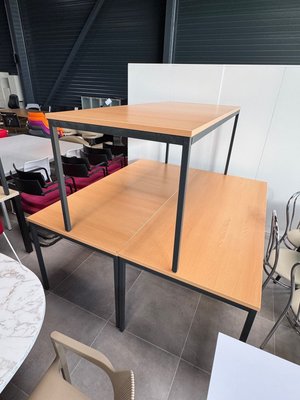 DESTOCKAGE - Bureau - Table 180 x 80 cm , plateau hêtre et piétement anthracite