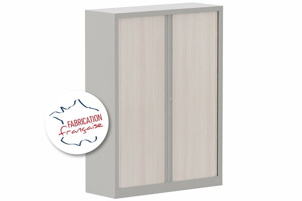 [Pas de famille] - [Pas de sous famille] - Armoire à rideaux H160xL120cm 3 tablettes