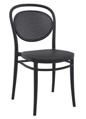 POLYPROPYLENE - CHAISES  - FLORENCE-Chaise en polypropylène renforcé fibre de verre-Finition noir