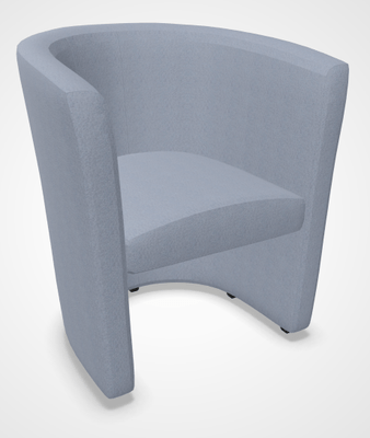 CANAPES - 1 place - CLUB fauteuil 1 place, vinyle VALENCIA coloris gris clair (VLH)