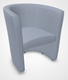 CLUB fauteuil 1 place, vinyle VALENCIA coloris gris clair (VLH)