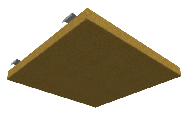 PANNEAUX ACOUSTIQUES - Pour plafond ou mur suspendu - SQUARE panneau acoustique pour plafond type Armstrong L.57.5xP.57.5cm ép. 48mm-Finition tissu BERTA