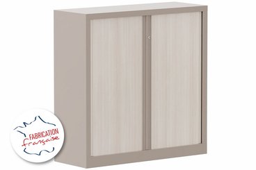 [Pas de famille] - [Pas de sous famille] - Armoire à rideaux H120xL120cm 2 tablettes