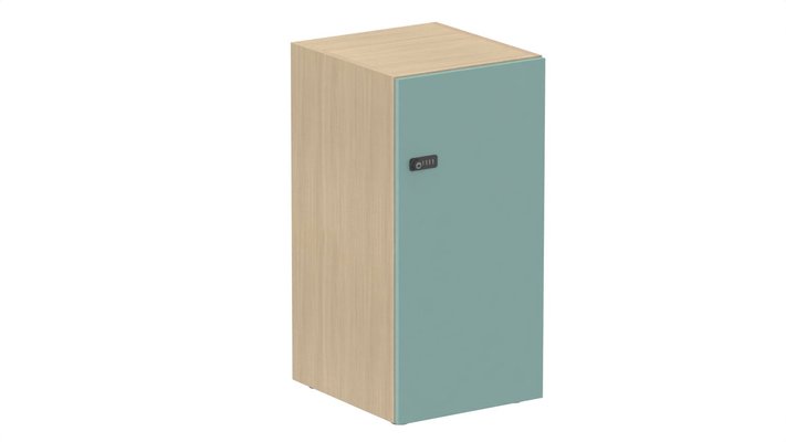 CASIERS - 1 case - Meuble à cases H.92xL.45xP.50cm - 1 case H86cm. porte pleine. serrure à code