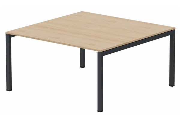 TABLES DE REUNION - Carrée - K3 plan carré 145x145cm, plateau hêtre, structure anthracite