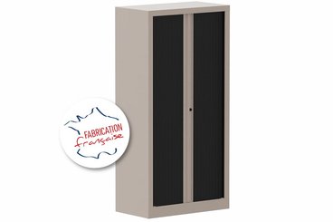 [Pas de famille] - [Pas de sous famille] - Armoire à rideaux H136xL120cm 3 tablettes
