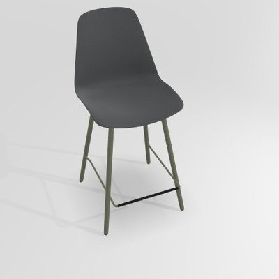 CHAISES ET TABOURETS - Pour tables hauteur 90 cm - PETALE Chaise haute L.46xP.51.5xH.101.5cm-hauteur assise 65.5cm