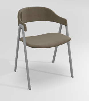 CHAISES ET TABOURETS - Pour tables standards, ht 75 cm, piétement 4 pieds - POPEYE Chaise L.53xP.43xH.77.5cm-hauteur assise 46cm