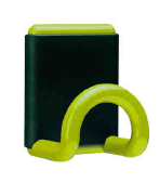 PORTEMANTEAUX - Patères - Patère magnétique, noir/vert anis