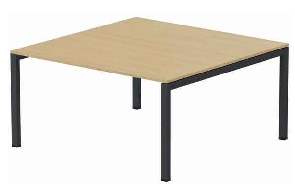 Gamme K3 - Plans droits - K3- Plan carré 145x145 - Finitions = Plateau : Chêne (CE) /Piétements : anthracite