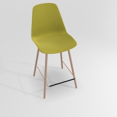 CHAISES ET TABOURETS - Pour tables hauteur 90 cm - PETALE Chaise haute L.46xP.51.5xH.101.5cm-hauteur assise 65.5cm