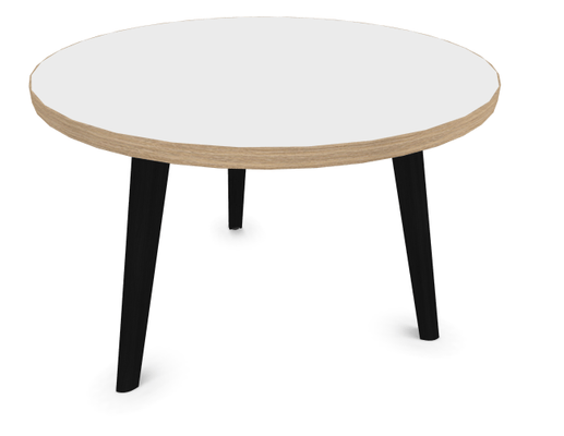 TABLES BASSES - Pieds bois - MELODY table basse ronde diamètre 70cm, hauteur 48cm