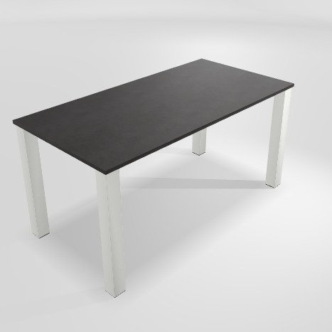 ATLAS Table haute forme rectangulaire L.180xP.90xH.89.4cm