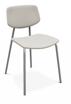 CHAISES ET TABOURETS - Pour tables standards, ht 75 cm, piétement 4 pieds - OLYMPE Chaise L.49xP.53xH.78cm-hauteur assise 46cm