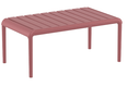 Table basse de jardin Garden - dimensions L.90 x P.50 x Ht.40 - Coloris Marsala