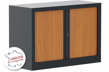 [Pas de famille] - [Pas de sous famille] - Armoire à rideaux H69,5xL100cm 1 tablette