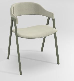 CHAISES ET TABOURETS - Pour tables standards, ht 75 cm, piétement 4 pieds - POPEYE Chaise L.53xP.43xH.77.5cm-hauteur assise 46cm