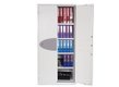 Armoire forte ignifuge L.93xP.52xH.195cm - 611 Litres / 152kg - 2 portes serrure électronique, 4 tablettes, coloris blanc
