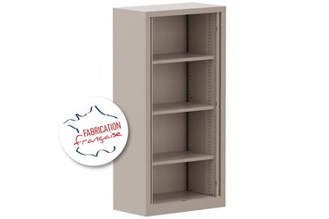 [Pas de famille] - [Pas de sous famille] - Armoire à rideaux H136xL120cm 3 tablettes
