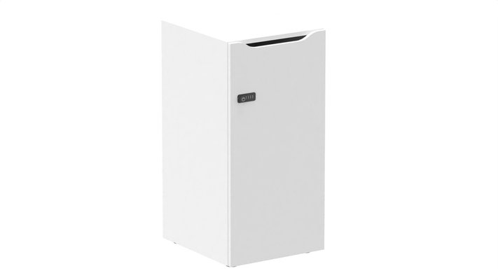 CASIERS - 1 case - Meuble à cases H.92xL.45xP.50cm - 1 case H86cm. porte avec découpe en partie haute. serrure à code