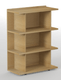 P1 Bibliothèque ouverte H.119xL.90xP.40cm- 3 étagères