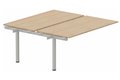 K3 Bench suivant 2 plateaux fixes 160x70cm encombrement 160x145cm, plateau hêtre, structure aluminium