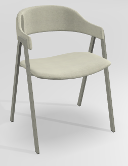 CHAISES ET TABOURETS - Pour tables standards, ht 75 cm, piétement 4 pieds - POPEYE Chaise L.53xP.43xH.77.5cm-hauteur assise 46cm