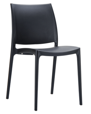 POLYPROPYLENE - CHAISES  - Chaise NEW-YORK - polypropylène renforcé de fibre de verre. Finition:noir (PNR)