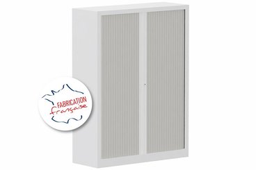 [Pas de famille] - [Pas de sous famille] - Armoire à rideaux H160xL120cm 3 tablettes