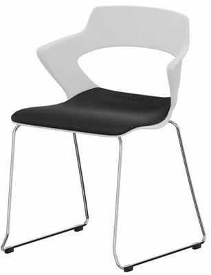 VISITEURS ET FONCTIONNELS - Luge - SWEETY Chaise pied luge H46cm,  piétement chrome