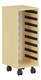 Meuble à composer PICCOLO mobile 1 colonne mélaminé - L36,5xP45xH95 cm - Hêtre miel