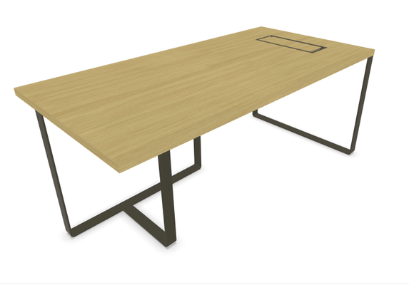 Gamme P1 - Tables de bureau - P1 Table de bureau 180x90cm - top access à droite - sans voile de fond.