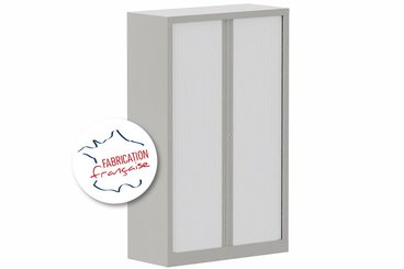 [Pas de famille] - [Pas de sous famille] - Armoire à rideaux H160xL100cm 3 tablettes
