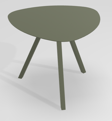 TABLES TRIUM - Tables hauteur 75 cm - TRIUM Table basse forme triangulaire L.50xP.50xH.40cm