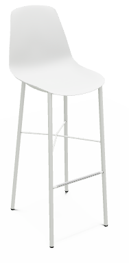 CHAISES ET TABOURETS - Pour tables hauteurs 105 ou 110 cm - DIXIE Chaise haute L.44xP.52xH.117cm-hauteur assise 80cm