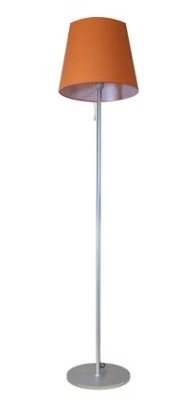 LUMINAIRES - Lampes - CUP Lampadaire abat jour forme conique tissu Oange  pietement fin -Haut 155cm