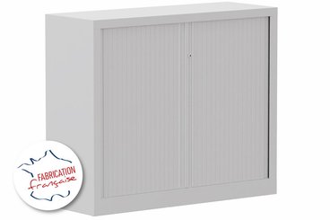 [Pas de famille] - [Pas de sous famille] - Armoire à rideaux H100xL120cm 2 tablettes