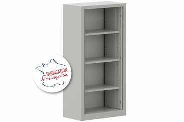 [Pas de famille] - [Pas de sous famille] - Armoire à rideaux H136xL120cm 3 tablettes