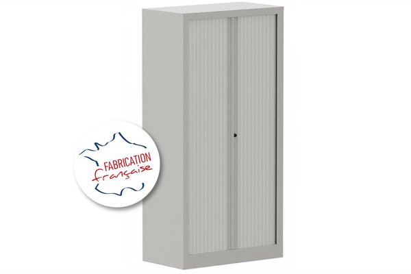 [Pas de famille] - [Pas de sous famille] - Armoire à rideaux H136xL120cm 3 tablettes