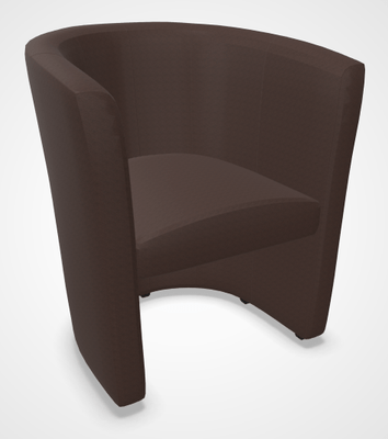 CANAPES - 1 place - CLUB fauteuil 1 place, simili V coloris marron foncé