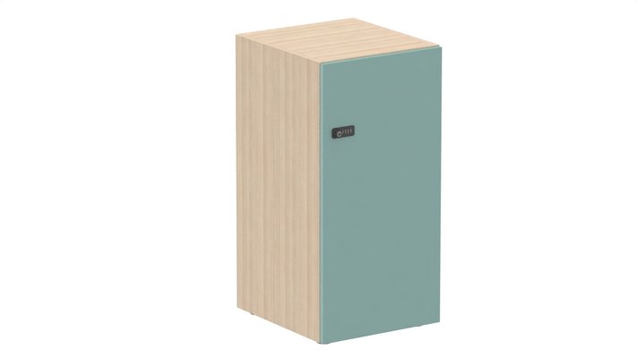 CASIERS - 1 case - Meuble à cases H.92xL.45xP.50cm - 1 case H86cm. porte pleine. serrure à code