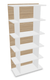 P1 Bibliothèque ouverte H.194xL.90xP.40cm- 5 étagères
