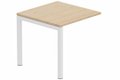 Module suivant table composable 80x80cm hêtre/ blanc